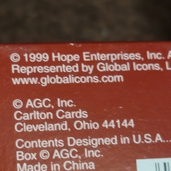 BOB HOPE VINTAGE Carlton Cards ornament Herilom Collection Bob Hope 1999 - Picture 5 of 6